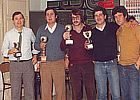 Celebrando los trofeos obtenidos en un Slalom, organizado por la 